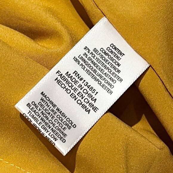 Wayf Strapless Gold Dress Medium NWT - Picture 8 of 13